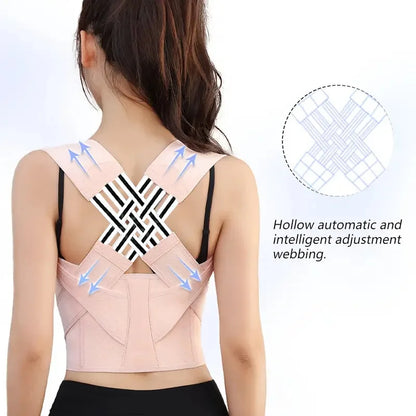 Adjustable Shoulder Posture Corrector Brace - Back Straightener for Men & Women
