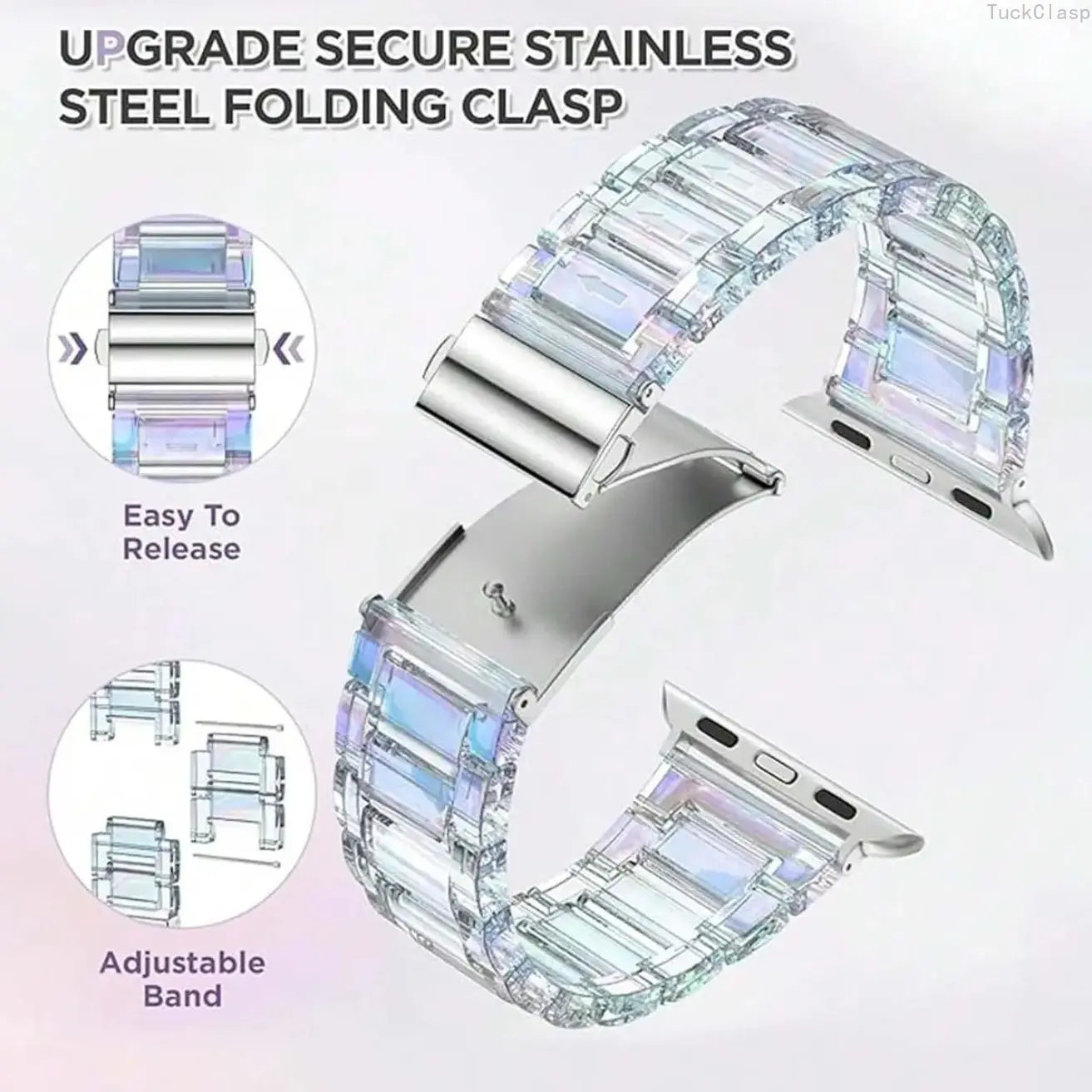 2026 New Fashionable Watch Band (Band Only), 1 Count Adjustable Lightweight Watch Band for Women & Men, Wearable Accessory Compatible with Apple Watch Ultra 3/2/1 and Series 10/SE/9/8/7/6/5/4/3/2/1, Smartwatch Watch, Smart Watch Straps