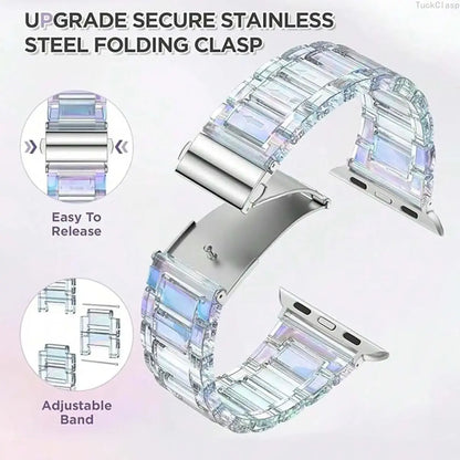 2026 New Fashionable Watch Band (Band Only), 1 Count Adjustable Lightweight Watch Band for Women & Men, Wearable Accessory Compatible with Apple Watch Ultra 3/2/1 and Series 10/SE/9/8/7/6/5/4/3/2/1, Smartwatch Watch, Smart Watch Straps