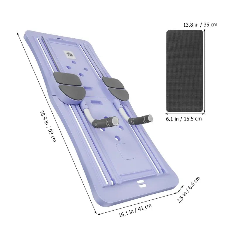 Foldable Abdominal Board with Foldable Design - Core Strength Training Equipment, Elbow Support, Knee Pads, Automatic Rebounder, Built-In Timer, Comes with Free Gifts, Free Gifts Included for Home Pilates, Crunch & Sit-Up Assist, Workouts for Flat Tummy,,