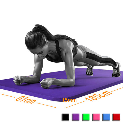 Transform Your Workout with Our Super Thick 15mm Non-Slip Yoga Mat - Perfect for Yoga, Pilates, and Fitness Sessions! 🌟🧘‍♀️💪