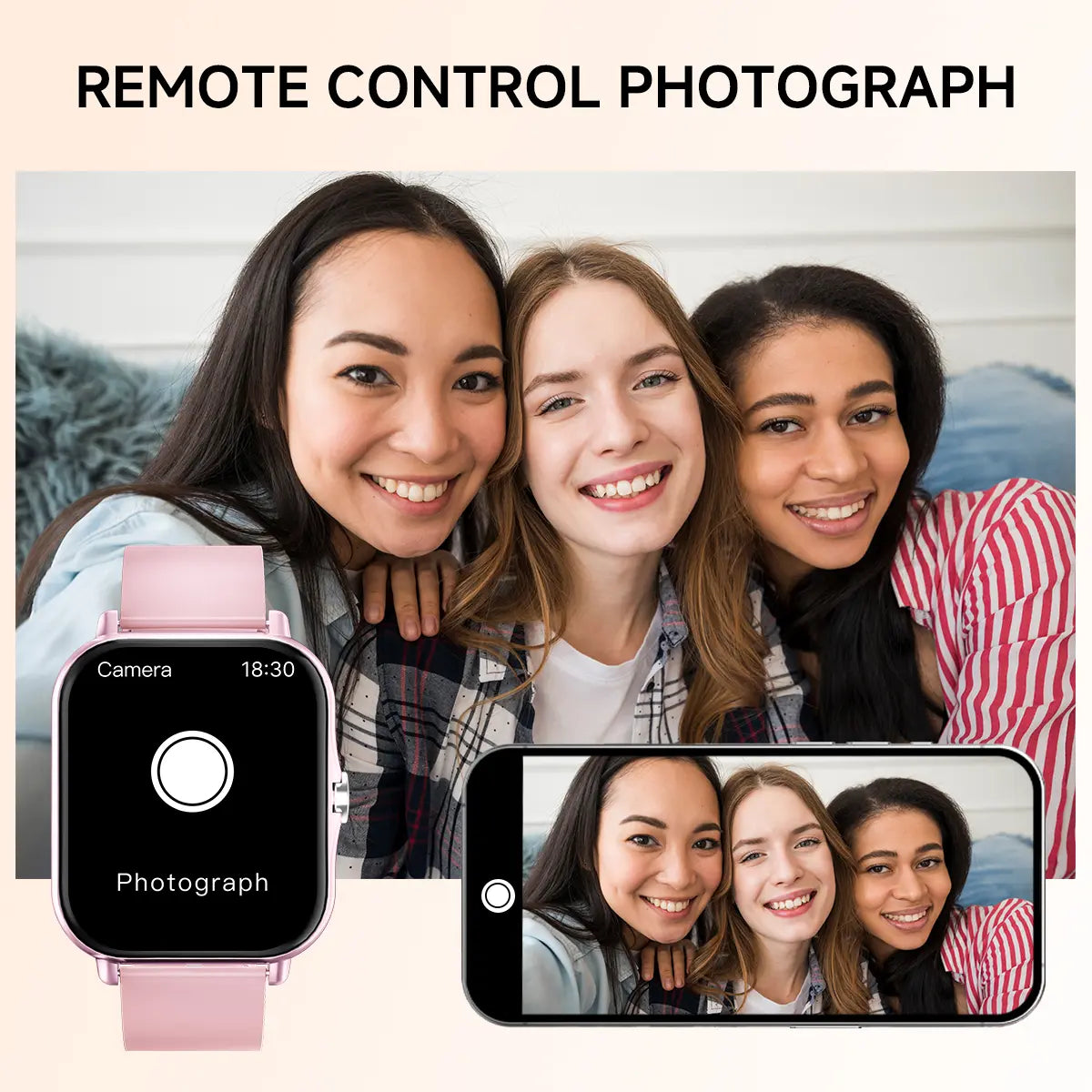 Free Delivery Smart Watch, Bluetooth Connect, 1.83 Hd Screen, Wireless Call & Music, Multiple Sports Modes, Text Message, Music Player, Daily Tool, Ideal Gift, Unisex