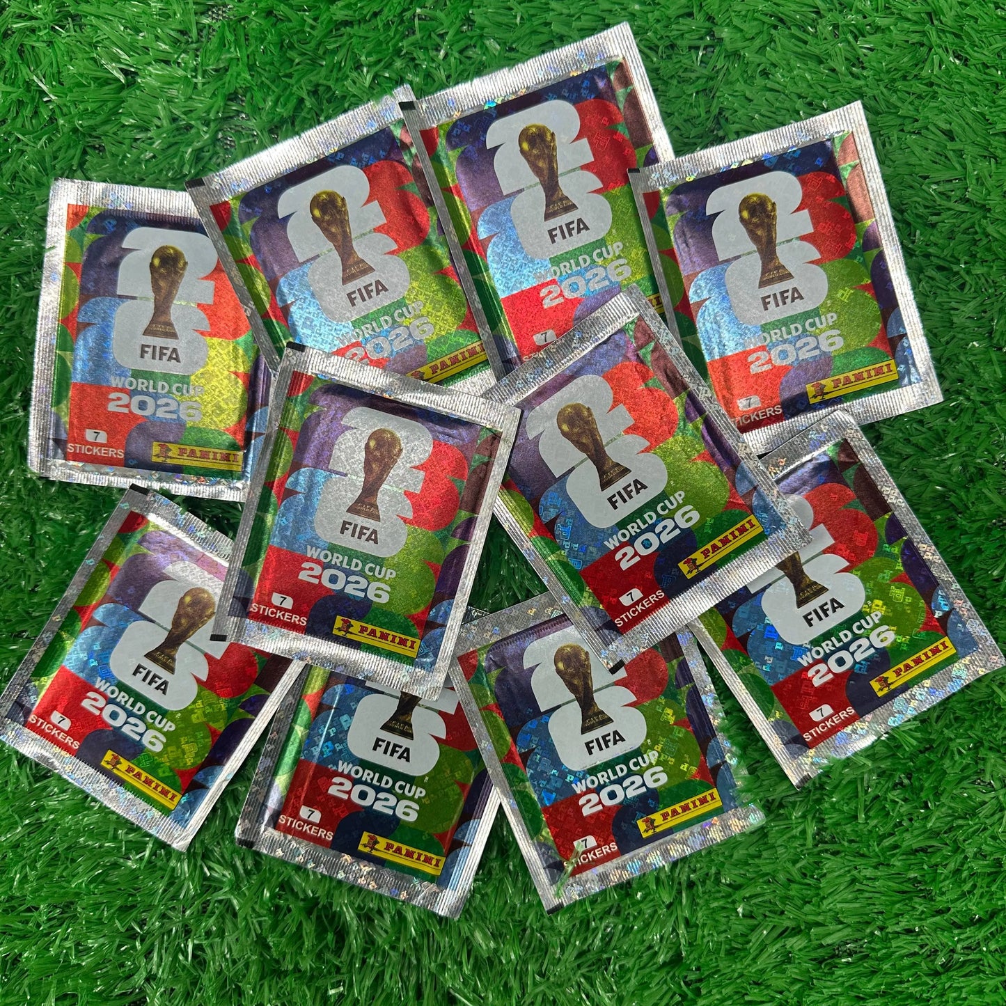 FIFA/PANINI Authorized World Cup Star Sticker Commemorative Booklet, Each Box of Stickers Contains 50 Bags, with 7 Stickers per Bag