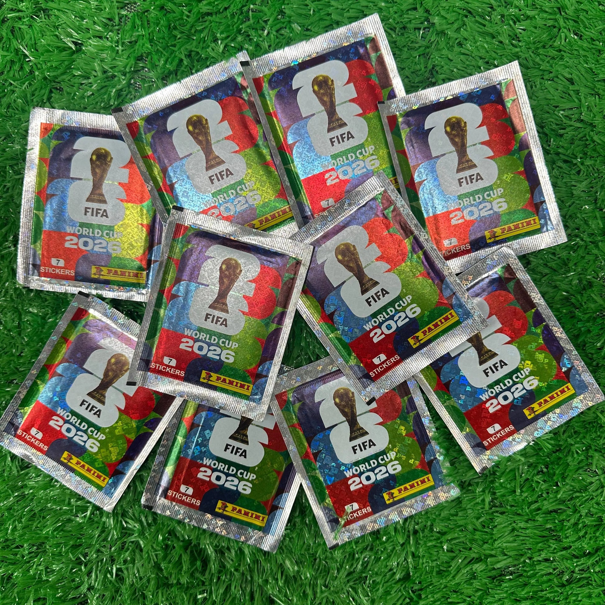 FIFA/PANINI Authorized World Cup Star Sticker Commemorative Booklet, Each Box of Stickers Contains 50 Bags, with 7 Stickers per Bag
