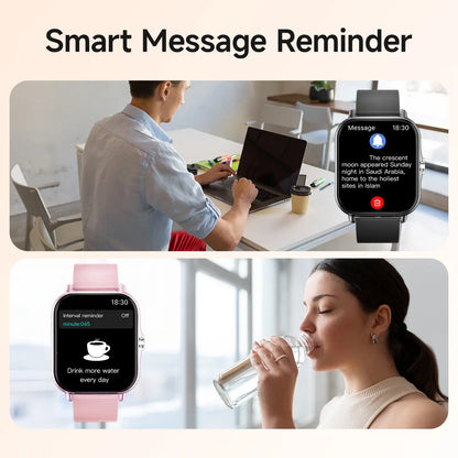 Free Delivery Smart Watch, Bluetooth Connect, 1.83 Hd Screen, Wireless Call & Music, Multiple Sports Modes, Text Message, Music Player, Daily Tool, Ideal Gift, Unisex