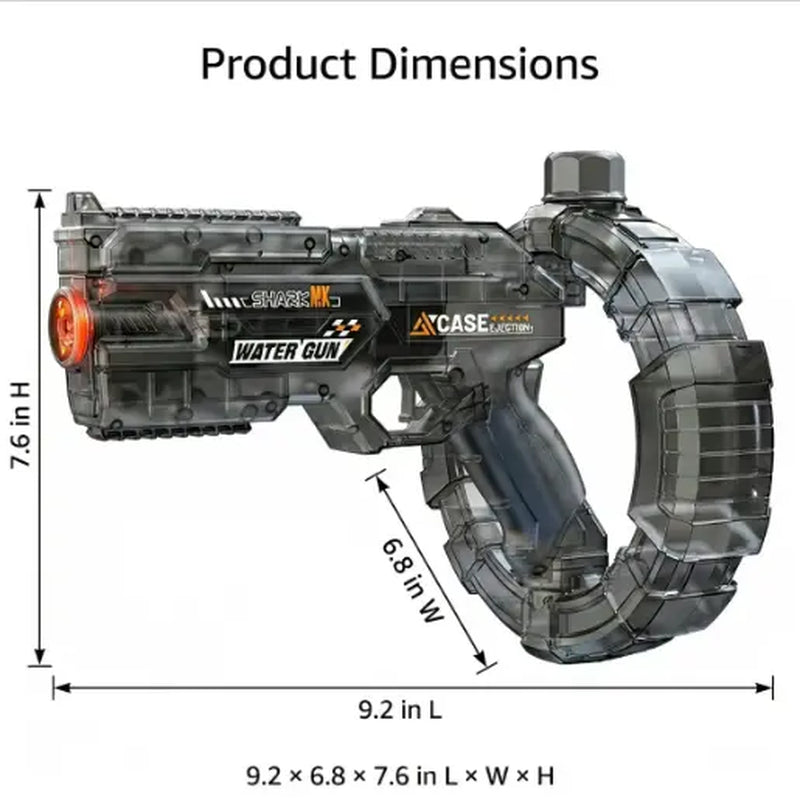 LED Electric Water Blaster – High-, Powerful Squirt Gun for Kids & Adults ,Strong Water Blaster,Summer Electric Water Blaster Toy Pool Fun Powerful Electric Water Gun