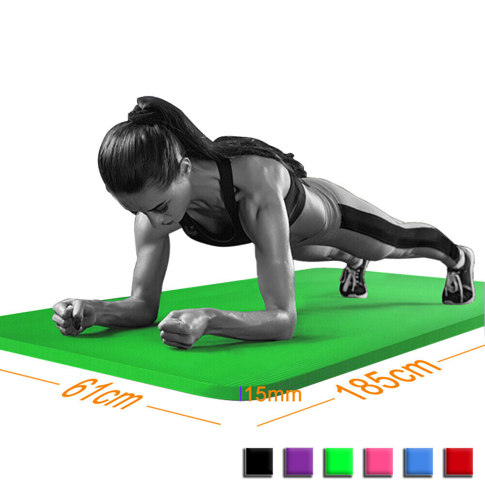 Transform Your Workout with Our Super Thick 15mm Non-Slip Yoga Mat - Perfect for Yoga, Pilates, and Fitness Sessions! 🌟🧘‍♀️💪