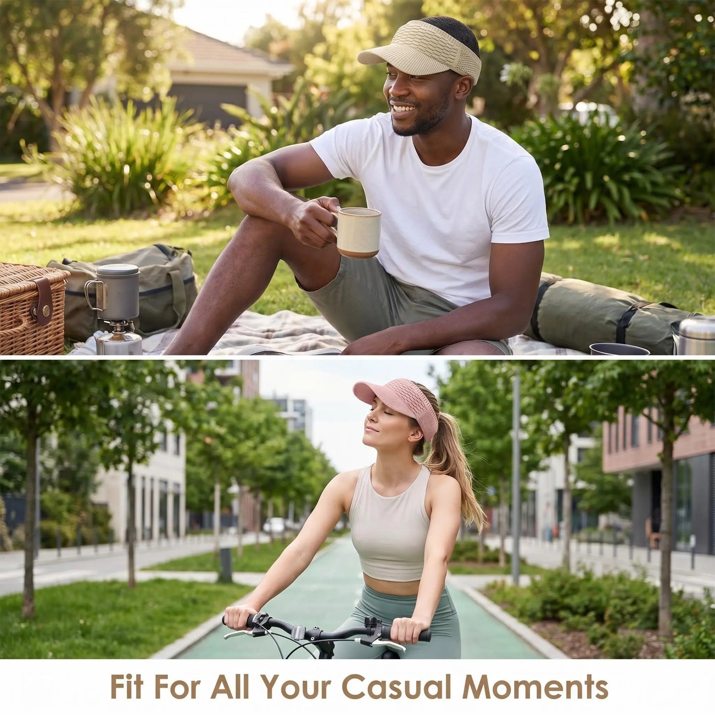 Open-Top Visor Hat — Summer Outdoor Sports, Running, and Sun Protection