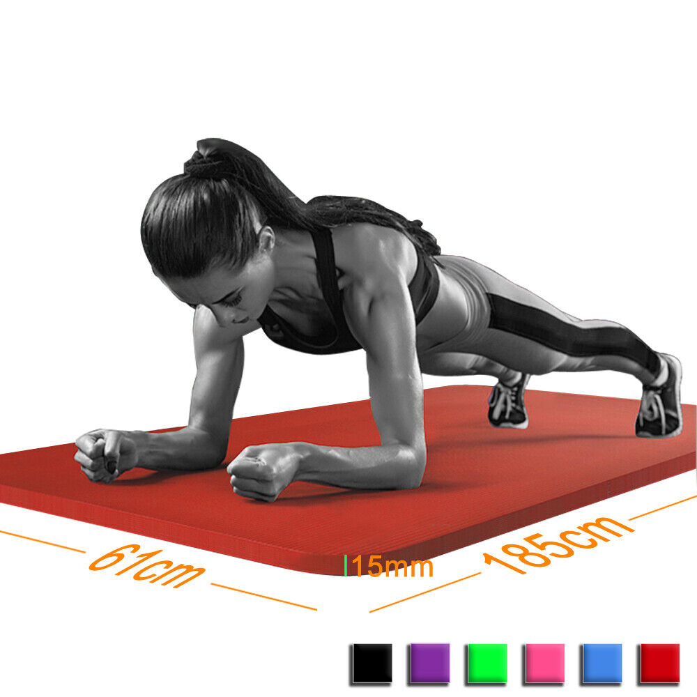 Transform Your Workout with Our Super Thick 15mm Non-Slip Yoga Mat - Perfect for Yoga, Pilates, and Fitness Sessions! 🌟🧘‍♀️💪