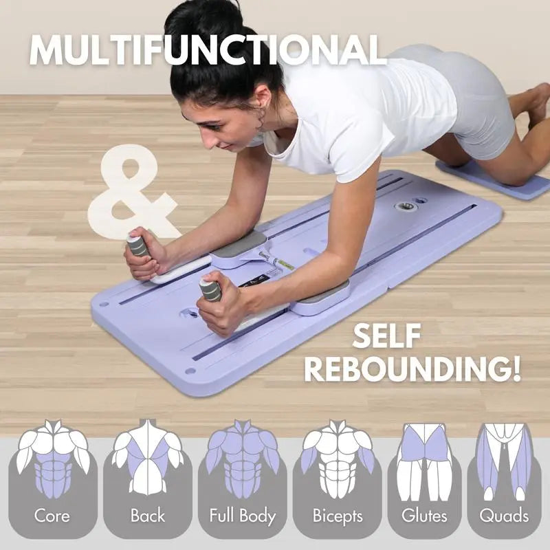 Pilates Board – Foldable Reformer for At-Home Workouts | Tone, Sculpt & Stretch Anywhere! 🔥