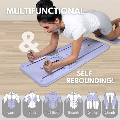 Pilates Board – Foldable Reformer for At-Home Workouts | Tone, Sculpt & Stretch Anywhere! 🔥