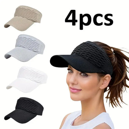 Open-Top Visor Hat — Summer Outdoor Sports, Running, and Sun Protection