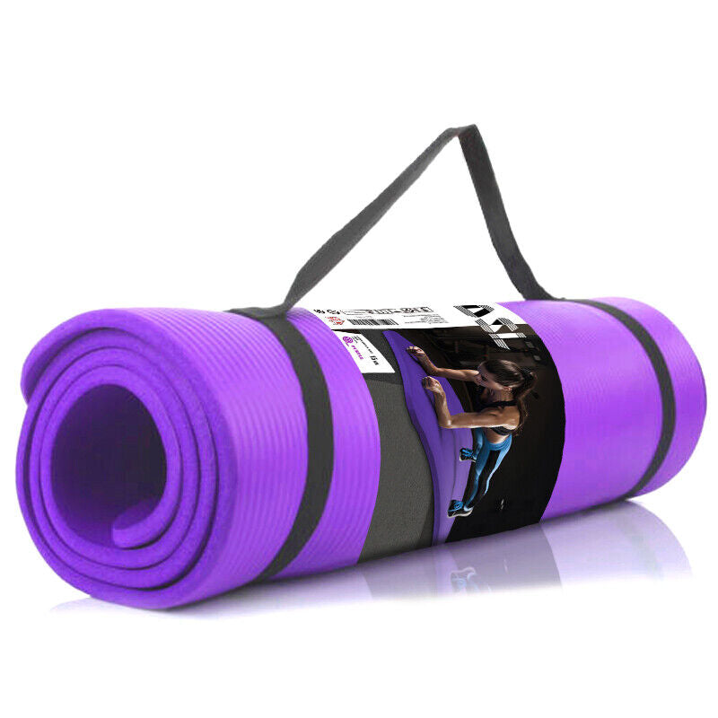 Transform Your Workout with Our Super Thick 15mm Non-Slip Yoga Mat - Perfect for Yoga, Pilates, and Fitness Sessions! 🌟🧘‍♀️💪