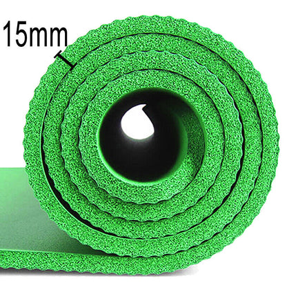 Transform Your Workout with Our Super Thick 15mm Non-Slip Yoga Mat - Perfect for Yoga, Pilates, and Fitness Sessions! 🌟🧘‍♀️💪