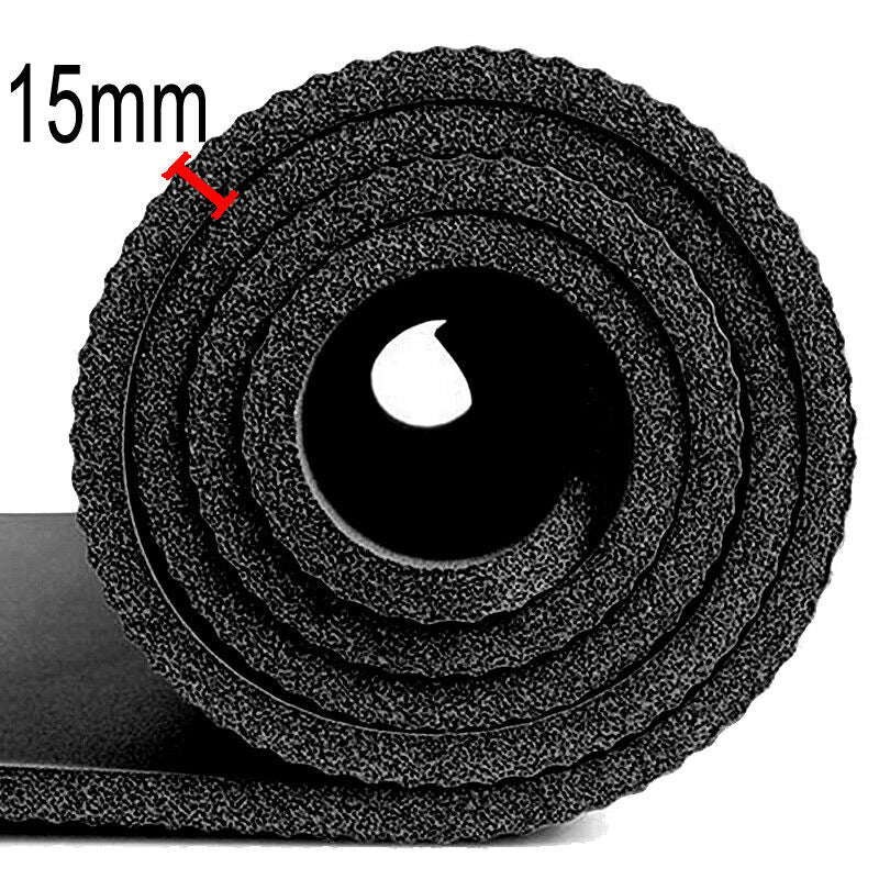 Transform Your Workout with Our Super Thick 15mm Non-Slip Yoga Mat - Perfect for Yoga, Pilates, and Fitness Sessions! 🌟🧘‍♀️💪