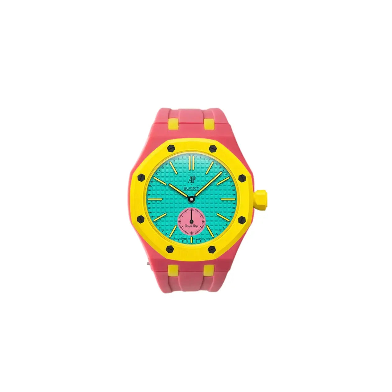 Premium Base Collection Sport Strap for AP X Swatch Royal Pop Pocket Watch | Pocket Watch to Wristwatch Conversion | Vertical & Horizontal Crown | High Quality Silicone Strap