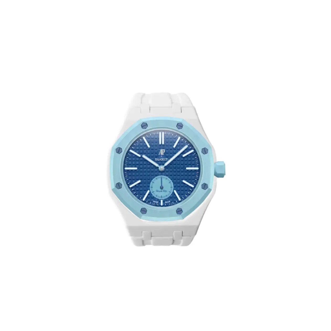 Premium Base Collection Sport Strap for AP X Swatch Royal Pop Pocket Watch | Pocket Watch to Wristwatch Conversion | Vertical & Horizontal Crown | High Quality Silicone Strap