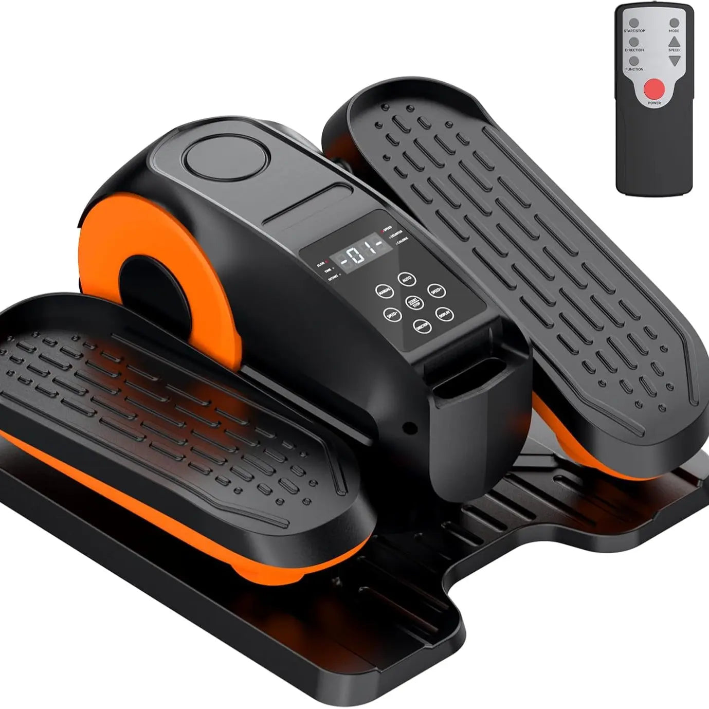 Under Desk Electric Elliptical Machine - 12 Speeds Portable Seated Pedal Exerciser with Remote Control, 3 Smart Workout Programs, Whisper-Quiet for Home Gym Setup, Encourages Movement with Motivating Display Vibration Plates Walking Pad