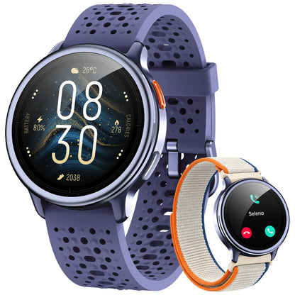 FANYAR-02 AI Smartwatch with Silicone Band, 1.27In Full Touch Screen,Ip68 Waterproof Bluetooth Music Player,Heart Rate/Sleep Monitor Fitness Tracker for Iphone Android Phones Health Smartwatch Wearable Smartphone Wristwatch Sport Mode Tiktokshopsummersale