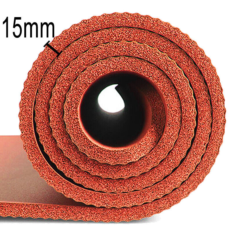 Transform Your Workout with Our Super Thick 15mm Non-Slip Yoga Mat - Perfect for Yoga, Pilates, and Fitness Sessions! 🌟🧘‍♀️💪