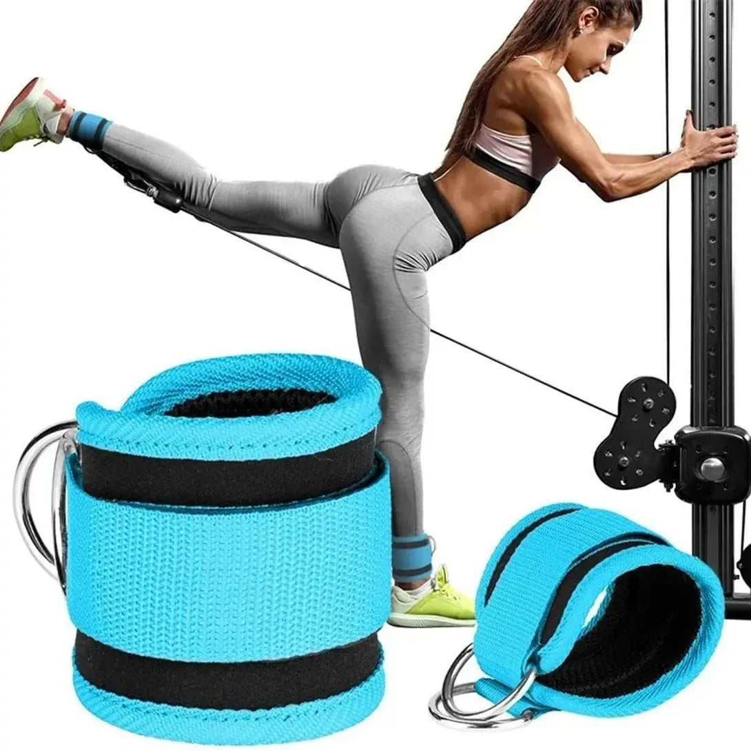 Ankle Resistance Bands, Ankle Bands for Working Out with Cuffs, Resistance Bands for Leg Butt Training Workout Equipment for Kickbacks Hip Gluteus Training Exercises, Ankle Strap with Exercise Bands Outdoorfun Fitness