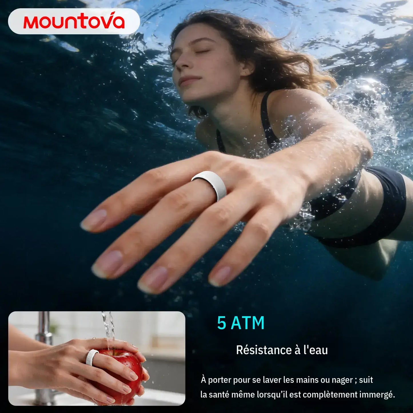White Ceramic Smart Ring for Men & Women – IP68 Waterproof Health & Fitness Tracker, Sleep, Heart Rate, Stress & Cycle Monitor, Ios & Android Compatible, Charging Case Included,#Tiktokshopsummersale