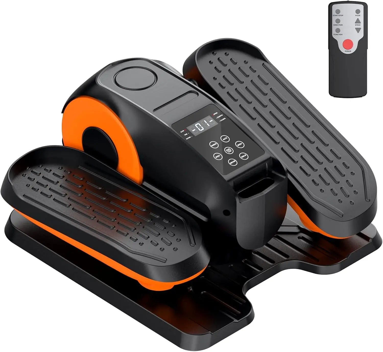 Under Desk Electric Elliptical Machine - 12 Speeds Portable Seated Pedal Exerciser with Remote Control, 3 Smart Workout Programs, Whisper-Quiet for Home Gym Setup, Encourages Movement with Motivating Display Vibration Plates Walking Pad