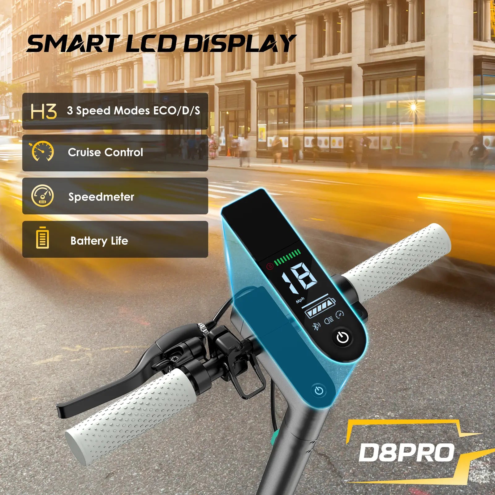 [Mother'S Day Flash Sale] Folding Electric Scooter - 350W Motor, 19 MPH Top Speed, App Control, Disc Braking System, Adjustable Handlebars, Non-Waterproof App Controlled Commuting High Speed Scooter, App Controlled Scooter