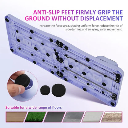 Foldable Abdominal Board with Foldable Design - Core Strength Training Equipment, Elbow Support, Knee Pads, Automatic Rebounder, Built-In Timer, Comes with Free Gifts, Free Gifts Included for Home Pilates, Crunch & Sit-Up Assist, Workouts for Flat Tummy,,