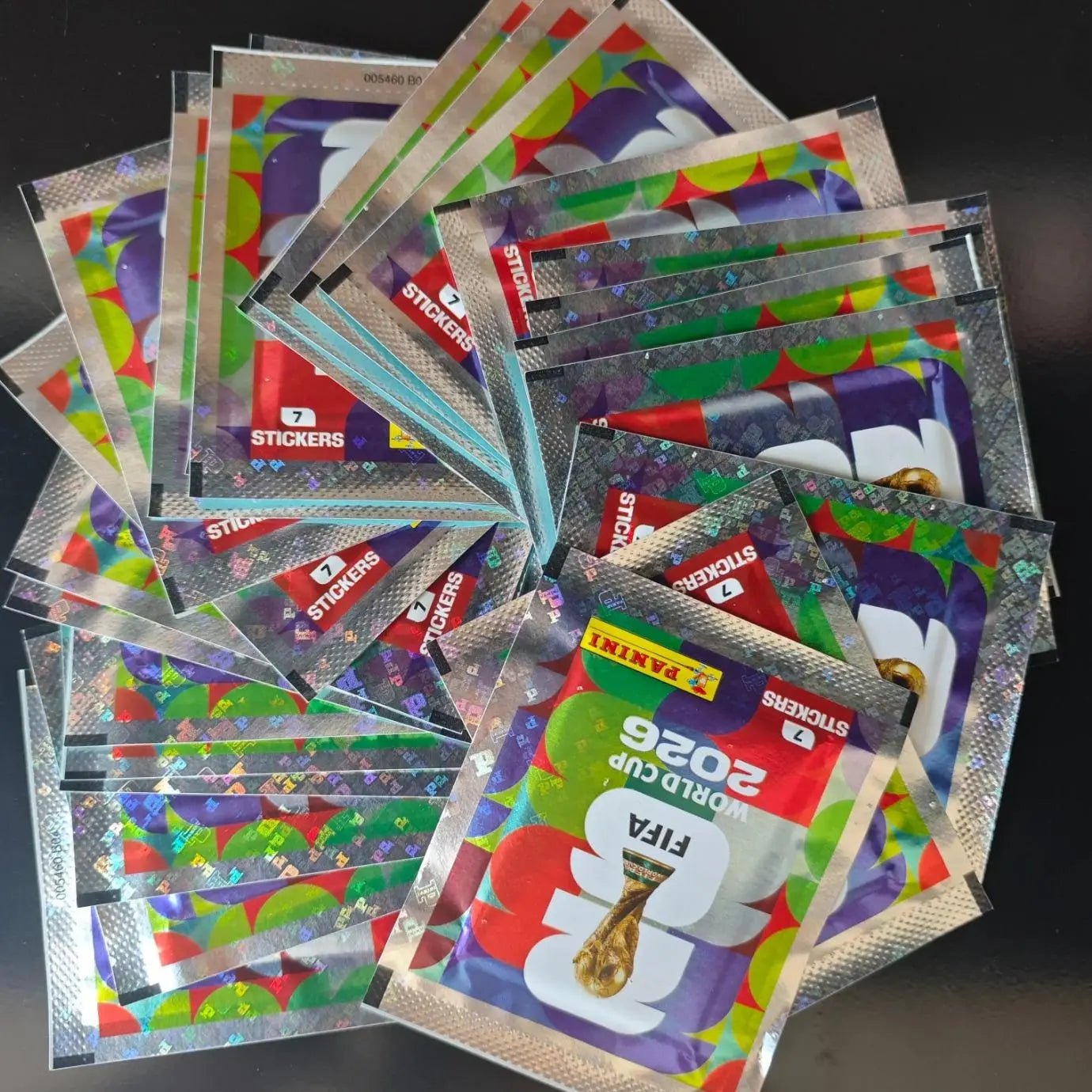 FIFA/PANINI Authorized World Cup Star Sticker Commemorative Booklet, Each Box of Stickers Contains 50 Bags, with 7 Stickers per Bag