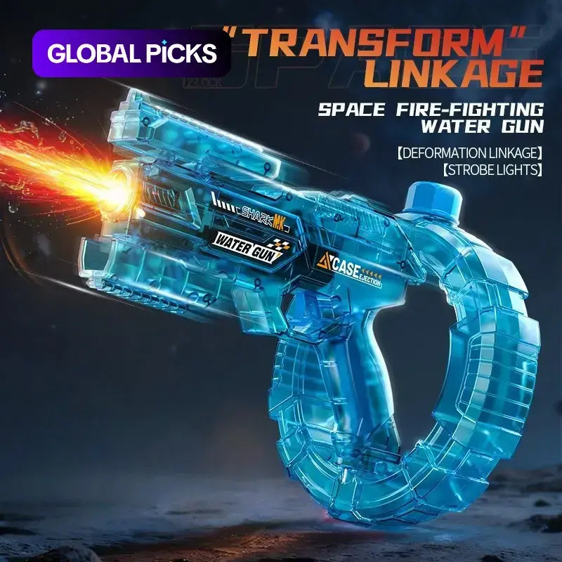 Electric Water Blaster with Lights & Sound Effects, Automatic Water Gun for Kids & Adults, Powerful Water Pistol for Pool, Beach, Backyard & Summer Vibes