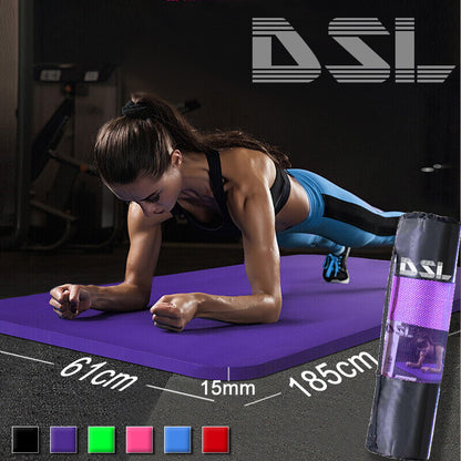Transform Your Workout with Our Super Thick 15mm Non-Slip Yoga Mat - Perfect for Yoga, Pilates, and Fitness Sessions! 🌟🧘‍♀️💪