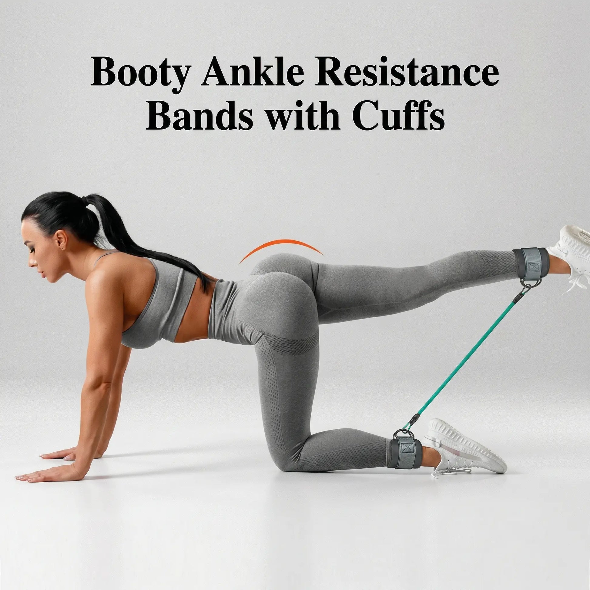 Ankle Resistance Bands, Ankle Bands for Working Out with Cuffs, Resistance Bands for Leg Butt Training Workout Equipment for Kickbacks Hip Gluteus Training Exercises, Ankle Strap with Exercise Bands Outdoorfun Fitness