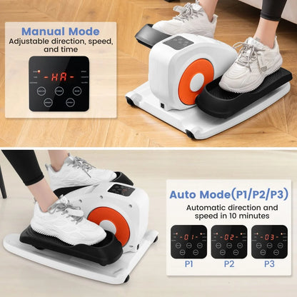Under Desk Elliptical Machine with Display Screen and Remote Control