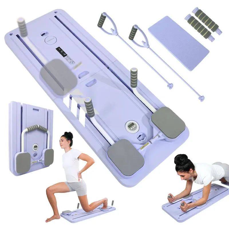 Pilates Board – Foldable Reformer for At-Home Workouts | Tone, Sculpt & Stretch Anywhere! 🔥