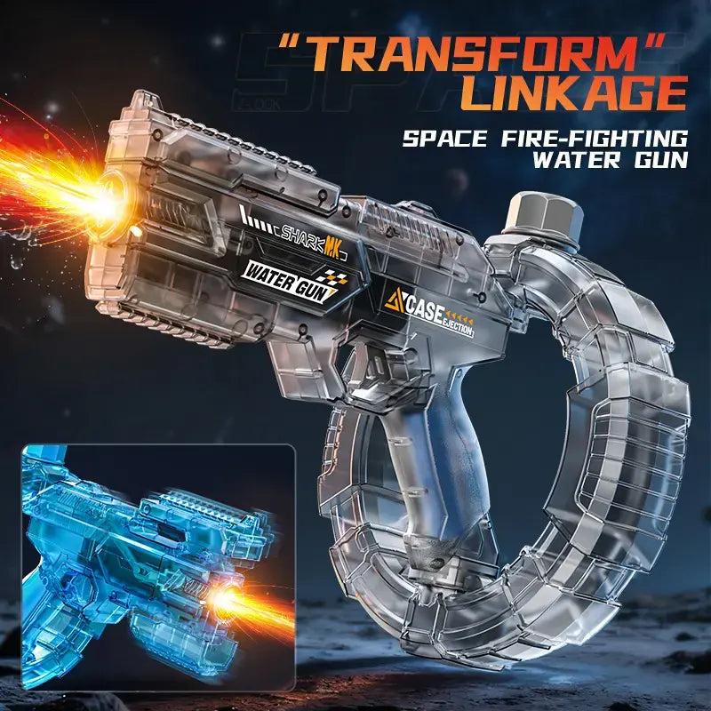 Electric Water Blaster with Lights & Sound Effects, Automatic Water Gun for Kids & Adults, Powerful Water Pistol for Pool, Beach, Backyard & Summer Vibes