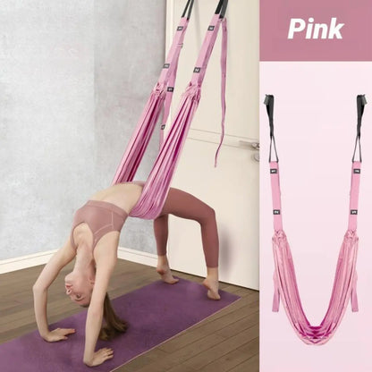 Aerial Yoga Hammock, Multifunctional Soft Fabric Swing for Dancers and Pilates, Adjustable Inversion Equipment for Home & Gym with Storage Bag, Portable Pilates Equipment, Multifunctional Pilates