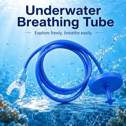 Diving Oxygen Supply Set, Scuba Breathing Tube Withsplash-Resistant Single-Head/Dual-Head Regulator,Silicone Leak-Proof Underwater Breathing Valve,Snorkeling Mask Snorkels for Diving Training, Underwatersnorkels