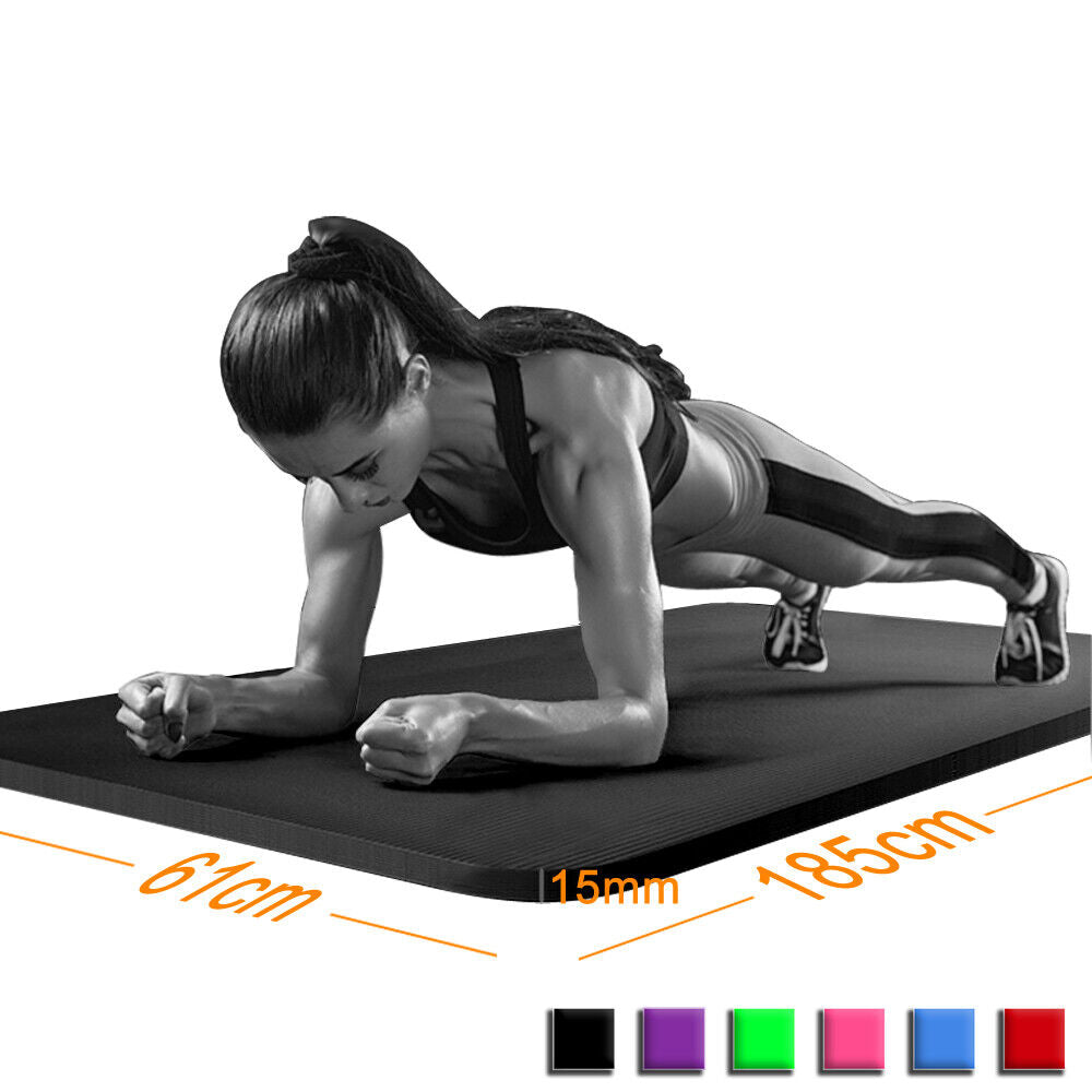 Transform Your Workout with Our Super Thick 15mm Non-Slip Yoga Mat - Perfect for Yoga, Pilates, and Fitness Sessions! 🌟🧘‍♀️💪