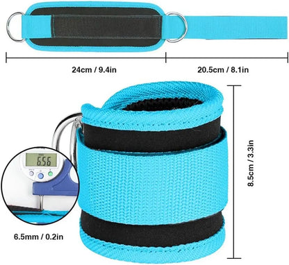 Ankle Resistance Bands, Ankle Bands for Working Out with Cuffs, Resistance Bands for Leg Butt Training Workout Equipment for Kickbacks Hip Gluteus Training Exercises, Ankle Strap with Exercise Bands Outdoorfun Fitness