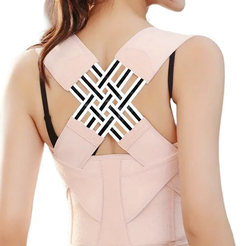 Adjustable Shoulder Posture Corrector Brace - Back Straightener for Men & Women