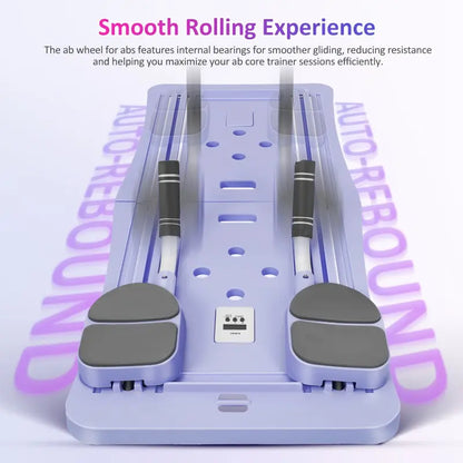 Foldable Abdominal Board with Foldable Design - Core Strength Training Equipment, Elbow Support, Knee Pads, Automatic Rebounder, Built-In Timer, Comes with Free Gifts, Free Gifts Included for Home Pilates, Crunch & Sit-Up Assist, Workouts for Flat Tummy,,