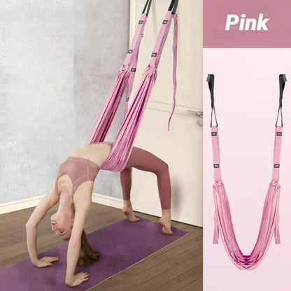 Aerial Yoga Hammock, Multifunctional Soft Fabric Swing for Dancers and Pilates, Adjustable Inversion Equipment for Home & Gym with Storage Bag, Portable Pilates Equipment, Multifunctional Pilates