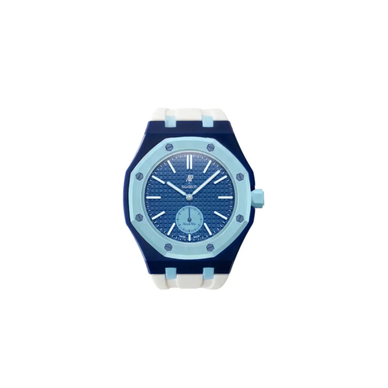 Premium Base Collection Sport Strap for AP X Swatch Royal Pop Pocket Watch | Pocket Watch to Wristwatch Conversion | Vertical & Horizontal Crown | High Quality Silicone Strap