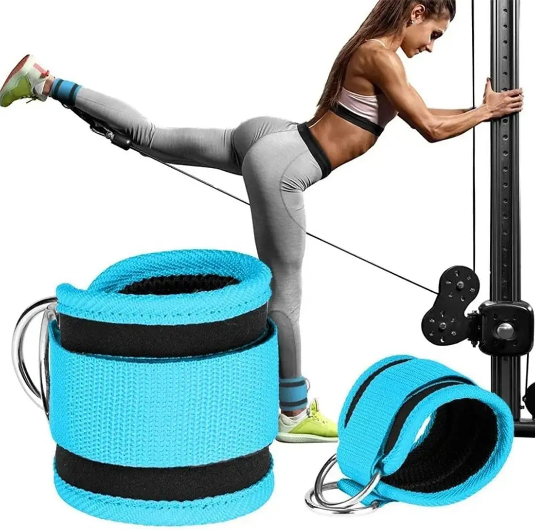 Ankle Resistance Bands, Ankle Bands for Working Out with Cuffs, Resistance Bands for Leg Butt Training Workout Equipment for Kickbacks Hip Gluteus Training Exercises, Ankle Strap with Exercise Bands Outdoorfun Fitness