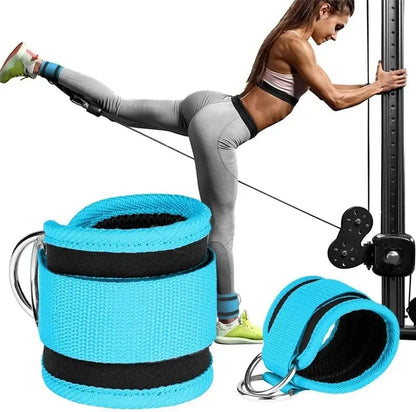 Ankle Resistance Bands, Ankle Bands for Working Out with Cuffs, Resistance Bands for Leg Butt Training Workout Equipment for Kickbacks Hip Gluteus Training Exercises, Ankle Strap with Exercise Bands Outdoorfun Fitness