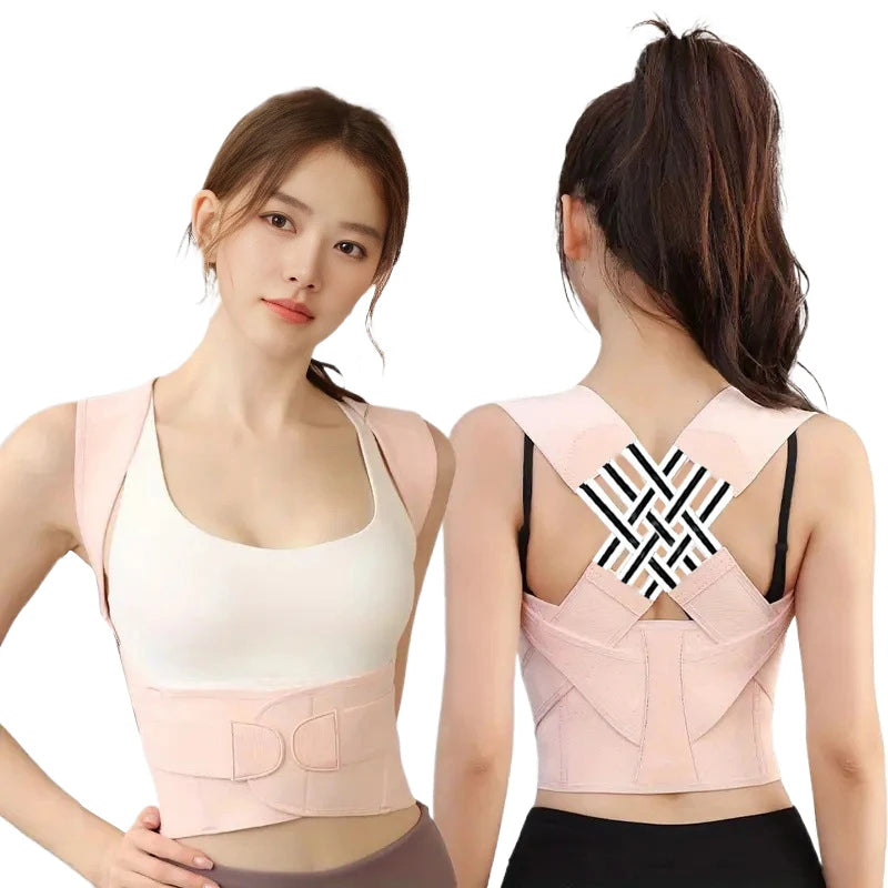 Adjustable Shoulder Posture Corrector Brace - Back Straightener for Men & Women