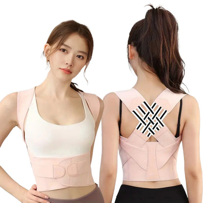Adjustable Shoulder Posture Corrector Brace - Back Straightener for Men & Women