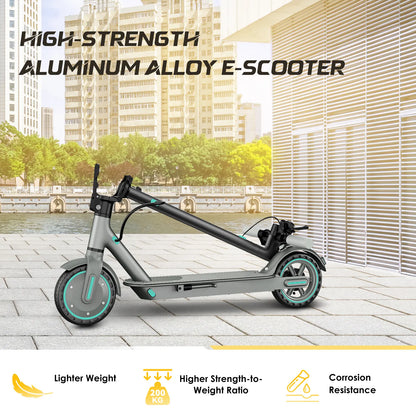 [Mother'S Day Flash Sale] Folding Electric Scooter - 350W Motor, 19 MPH Top Speed, App Control, Disc Braking System, Adjustable Handlebars, Non-Waterproof App Controlled Commuting High Speed Scooter, App Controlled Scooter